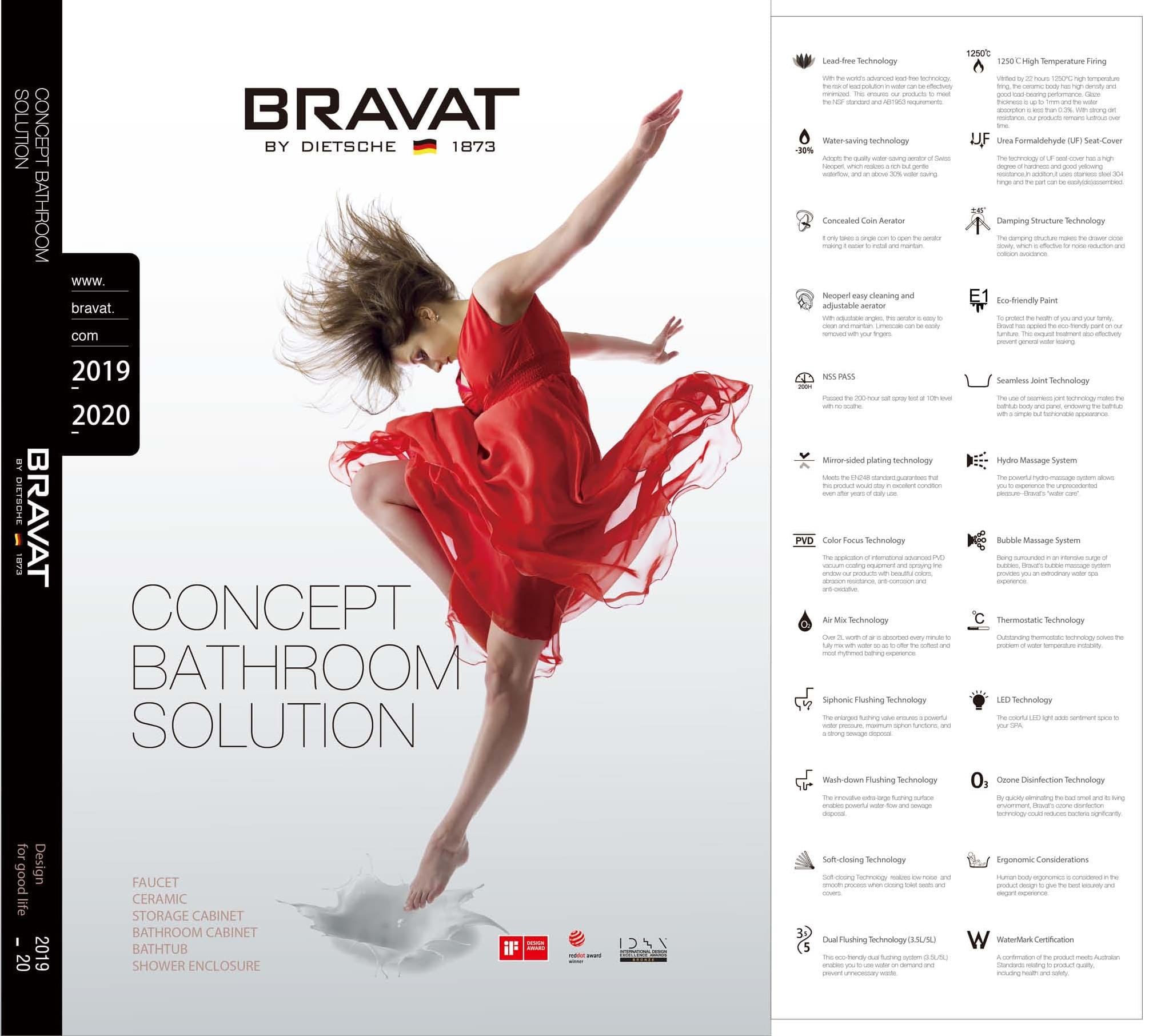 Catalogue thiết bị vệ sinh Bravat 2019-2020