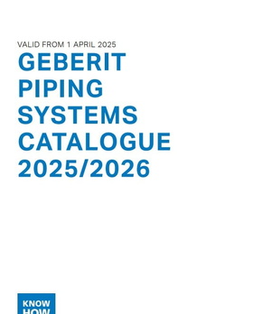 Catalogue Geberit 2026