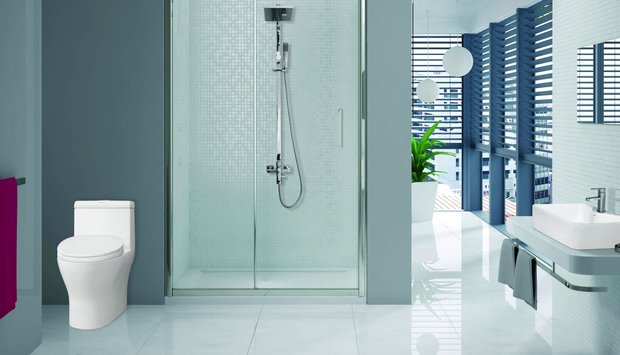 Tiết kiệm diện tích phòng tắm khi sử dụng thiết bị vệ sinh Viglacera
