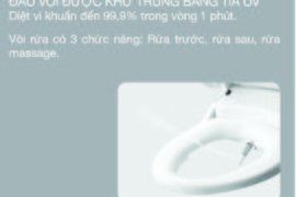 Bồn cầu diệt khuẩn đến 99,9% trong vòng 1 phút bảo vệ sức khỏe gia đình bạn