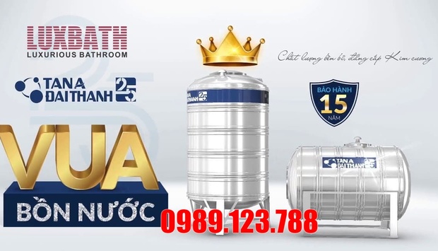 Bồn nước Tân Á Đại Thành Chính Hãng, Giá rẻ Tại Huyện Thanh Trì, Hà Nội 