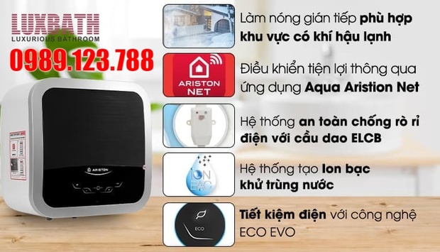 Tính Năng Vượt Trội Của Bình Nóng Lạnh Ariston Wifi Bạn Không Nên Bỏ Qua