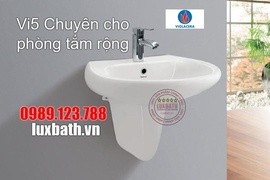 Chậu Rửa Mặt Treo Tường Vi5 Viglacera Cho Phòng Tắm Có Diện Tích Rộng