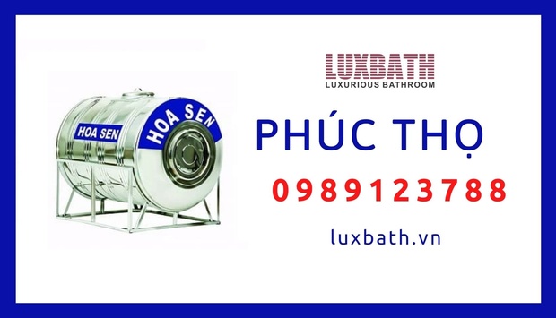Đại Lý Bồn Nước Inox Hoa Sen Giá Rẻ Nhất Huyện Phúc Thọ, Hà Nội