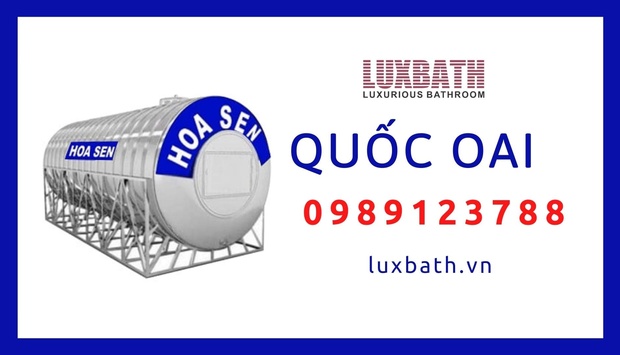 Đại Lý Bồn Nước Inox Hoa Sen Giá Rẻ Nhất Huyện Quốc Oai, Hà Nội