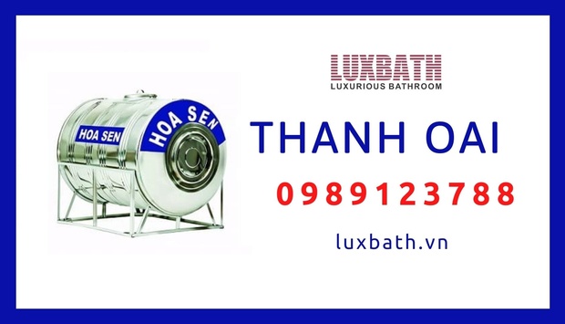 Đại Lý Bồn Nước Inox Hoa Sen Giá Rẻ Nhất Huyện Thanh Oai, Hà Nội
