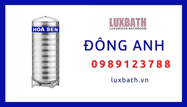 Đại Lý Bồn Nước Inox Hoa Sen Giá Rẻ Nhất Huyện Đông Anh, Hà Nội
