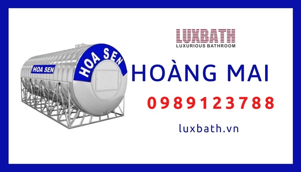Đại Lý Bồn Nước Inox Hoa Sen Giá Rẻ Nhất Quận Hoàng Mai, Hà Nội