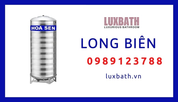 Đại Lý Bồn Nước Inox Hoa Sen Giá Rẻ Nhất Quận Long Biên, Hà Nội