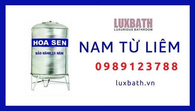 Đại Lý Bồn Nước Inox Hoa Sen Giá Rẻ Nhất Quận Nam Từ Liêm, Hà Nội