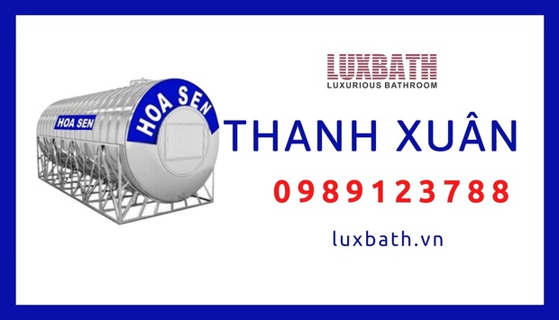 Đại Lý Bồn Nước Inox Hoa Sen Giá Rẻ Nhất Quận Thanh Xuân, Hà Nội