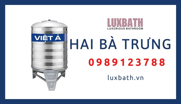 Đại Lý Bồn Nước Inox Việt Á Giá Rẻ Nhất Quận Hai Bà Trưng, Hà Nội