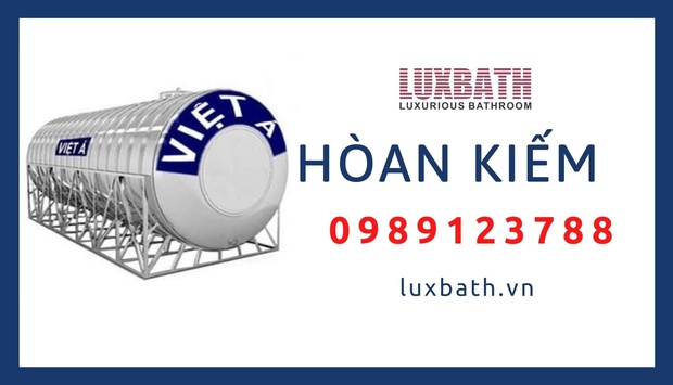 Đại Lý Bồn Nước Inox Việt Á Giá Rẻ Nhất Quận Hòan Kiếm, Hà Nội