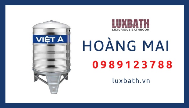 Đại Lý Bồn Nước Inox Việt Á Giá Rẻ Nhất Quận Hoàng Mai, Hà Nội