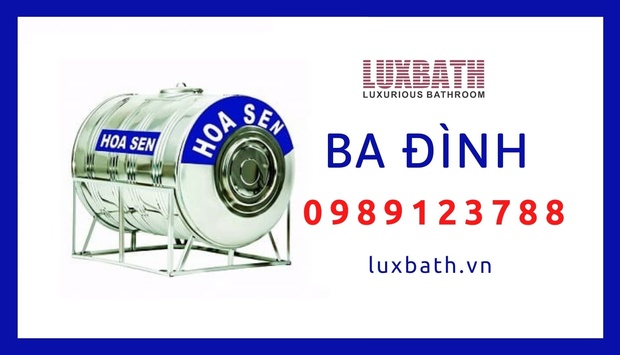 Đại Lý Bồn Nước Inox Hoa Sen Giá Rẻ Nhất Quận Ba Đình, Hà Nội