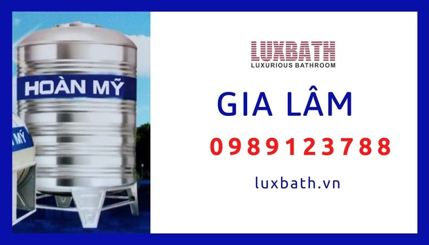 Đại Lý Bồn Nước Inox Hoàn Mỹ Giá Rẻ Nhất Huyện Gia Lâm, Hà Nội