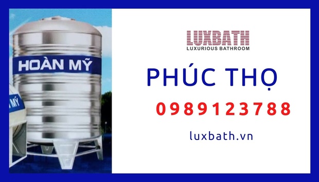 Đại Lý Bồn Nước Inox Hoàn Mỹ Giá Rẻ Nhất Huyện Phúc Thọ, Hà Nội