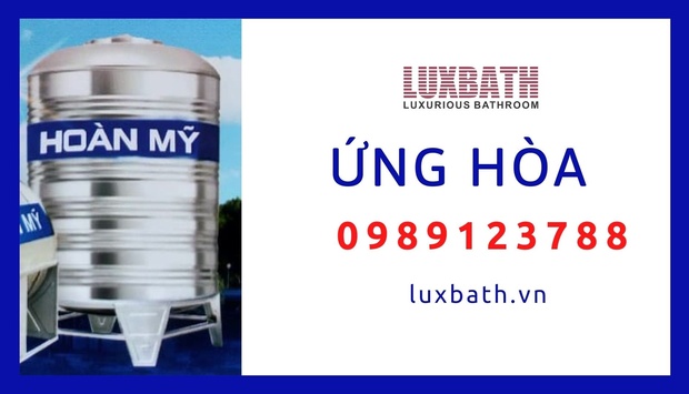 Đại Lý Bồn Nước Inox Hoàn Mỹ Giá Rẻ Nhất Huyện Ứng Hòa, Hà Nội