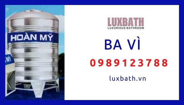 Đại Lý Bồn Nước Inox Hoàn Mỹ Giá Rẻ Nhất Huyện Ba Vì, Hà Nội