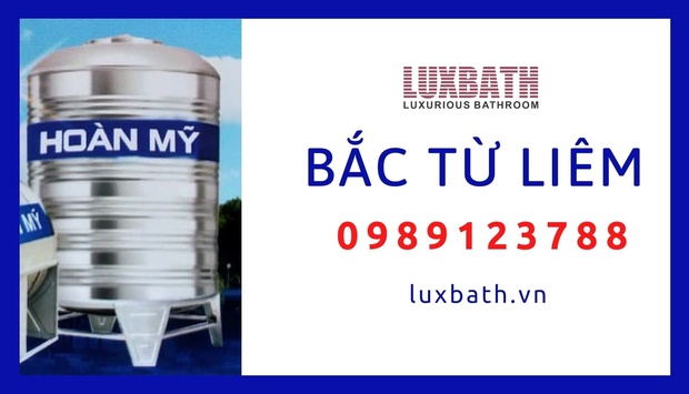 Đại Lý Bồn Nước Inox Hoàn Mỹ Giá Rẻ Nhất Quận Bắc Từ Liêm, Hà Nội