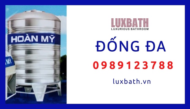Đại Lý Bồn Nước Inox Hoàn Mỹ Giá Rẻ Nhất Quận Đống Đa, Hà Nội