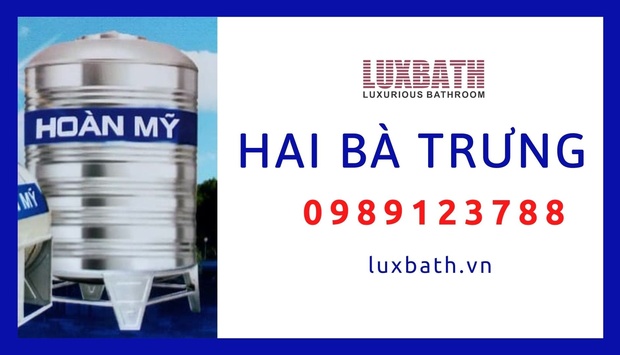 Đại Lý Bồn Nước Inox Hoàn Mỹ Giá Rẻ Nhất Quận Hai Bà Trưng, Hà Nội