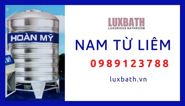 Đại Lý Bồn Nước Inox Hoàn Mỹ Giá Rẻ Nhất Quận Nam Từ Liêm, Hà Nội