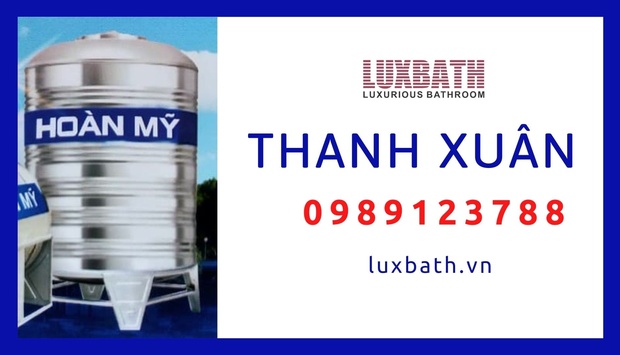 Đại Lý Bồn Nước Inox Hoàn Mỹ Giá Rẻ Nhất Quận Thanh Xuân, Hà Nội