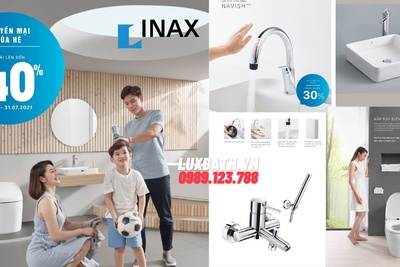 Thiết bị vệ sinh inax khuyến mãi, giảm giá lên đến 40% mùa hè 2021