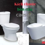 Kích thước bồn cầu Caesar chuẩn, thông dụng, phổ biến nhất