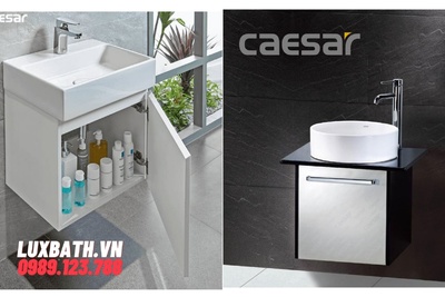 Chậu rửa mặt liền tủ Caesar lựa chọn tuyệt vời cho gia đình bạn