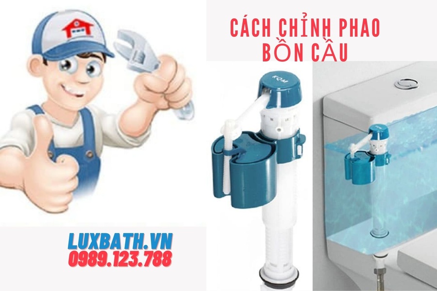 Cách chỉnh phao bồn cầu đơn giản ngay tại nhà