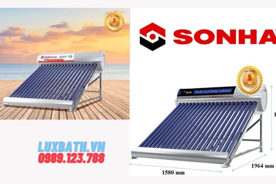 Kích thước thái dương năng Sơn Hà tiêu chuẩn, thông dụng nhất hiện nay