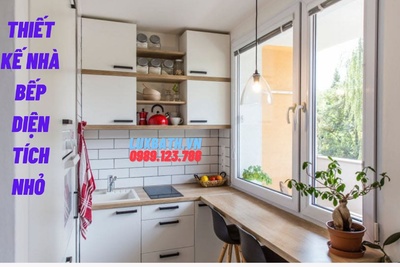 Thiết kế nhà bếp diện tích nhỏ đơn giản, tiết kiệm