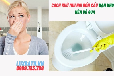 Cách khử mùi hôi bồn cầu bạn không nên bỏ qua