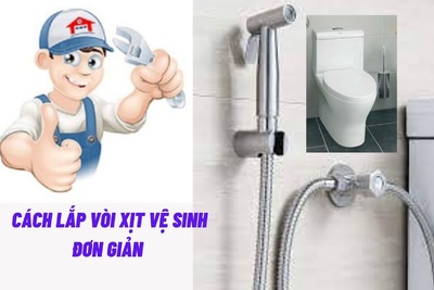 Cách lắp vòi xịt vệ sinh đơn giản trong 5 phút