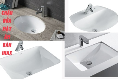 Chậu rửa mặt âm bàn Inax khác biệt, mới lạ cho không gian