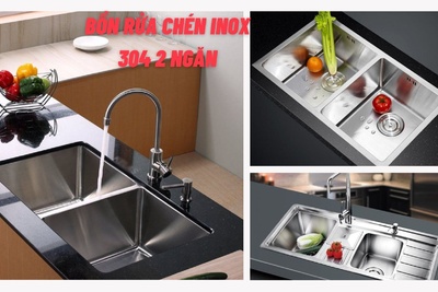 Bồn rửa chén inox 304 2 ngăn có nên dùng không?