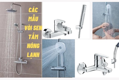 Các mẫu vòi sen tắm nóng lạnh và kích thước lắp đặt vòi sen bạn không nên bỏ qua