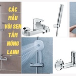 Các mẫu vòi sen tắm nóng lạnh và kích thước lắp đặt vòi sen bạn không nên bỏ qua