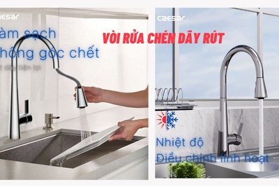 Vòi rửa chén dây rút Caesar có nên dùng không?