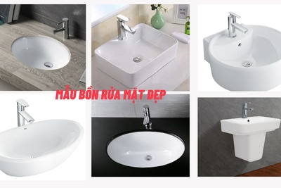 Mẫu bồn rửa mặt đẹp - Điểm nhấn cho không gian phòng tắm