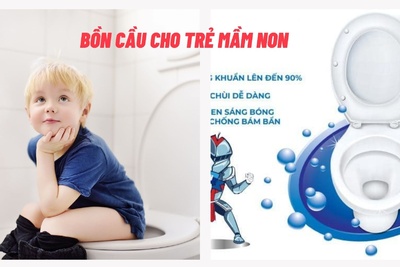 Bồn cầu cho trẻ mầm non Viglacera BTE bảo vệ mầm non tương lai đất nước