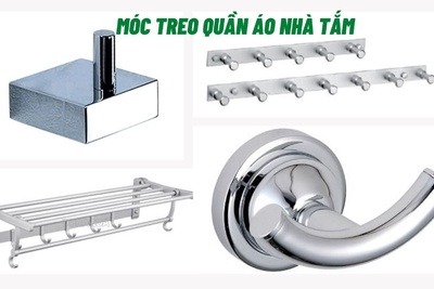 Tổng hợp mẫu móc treo quần áo nhà tắm thông dụng nhất