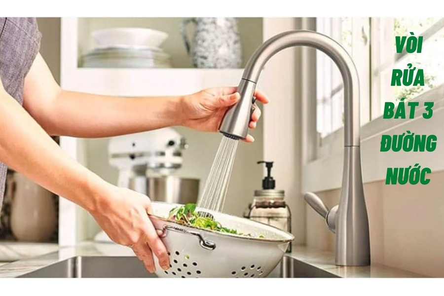 Tìm hiểu về vòi rửa bát 3 đường nước
