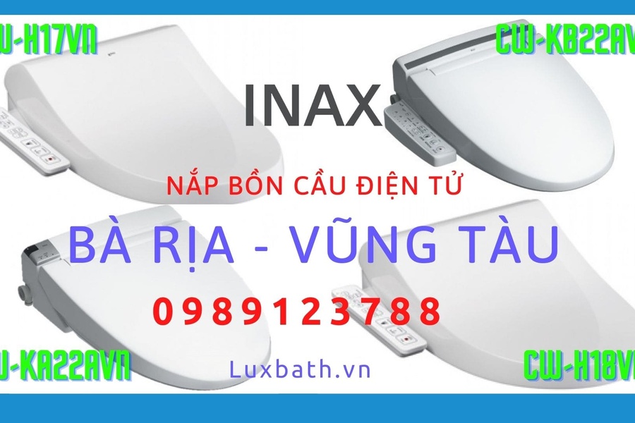 Nắp rửa điện tử Inax cao cấp chính hãng giá rẻ tại Bà Rịa Vũng Tàu