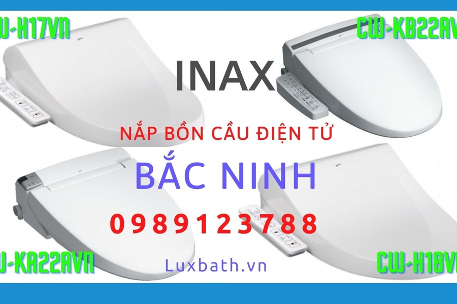 Nắp rửa điện tử Inax cao cấp chính hãng giá rẻ tại Bắc Ninh