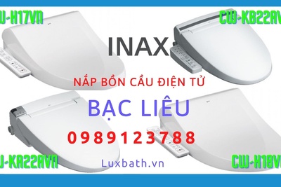 Nắp rửa điện tử Inax cao cấp chính hãng giá rẻ tại Bạc Liêu