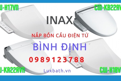 Nắp rửa điện tử Inax cao cấp chính hãng giá rẻ tại Bình Định