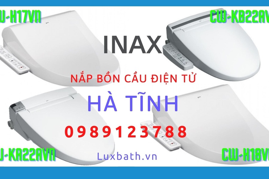Nắp rửa điện tử Inax cao cấp chính hãng giá rẻ tại Hà Tĩnh